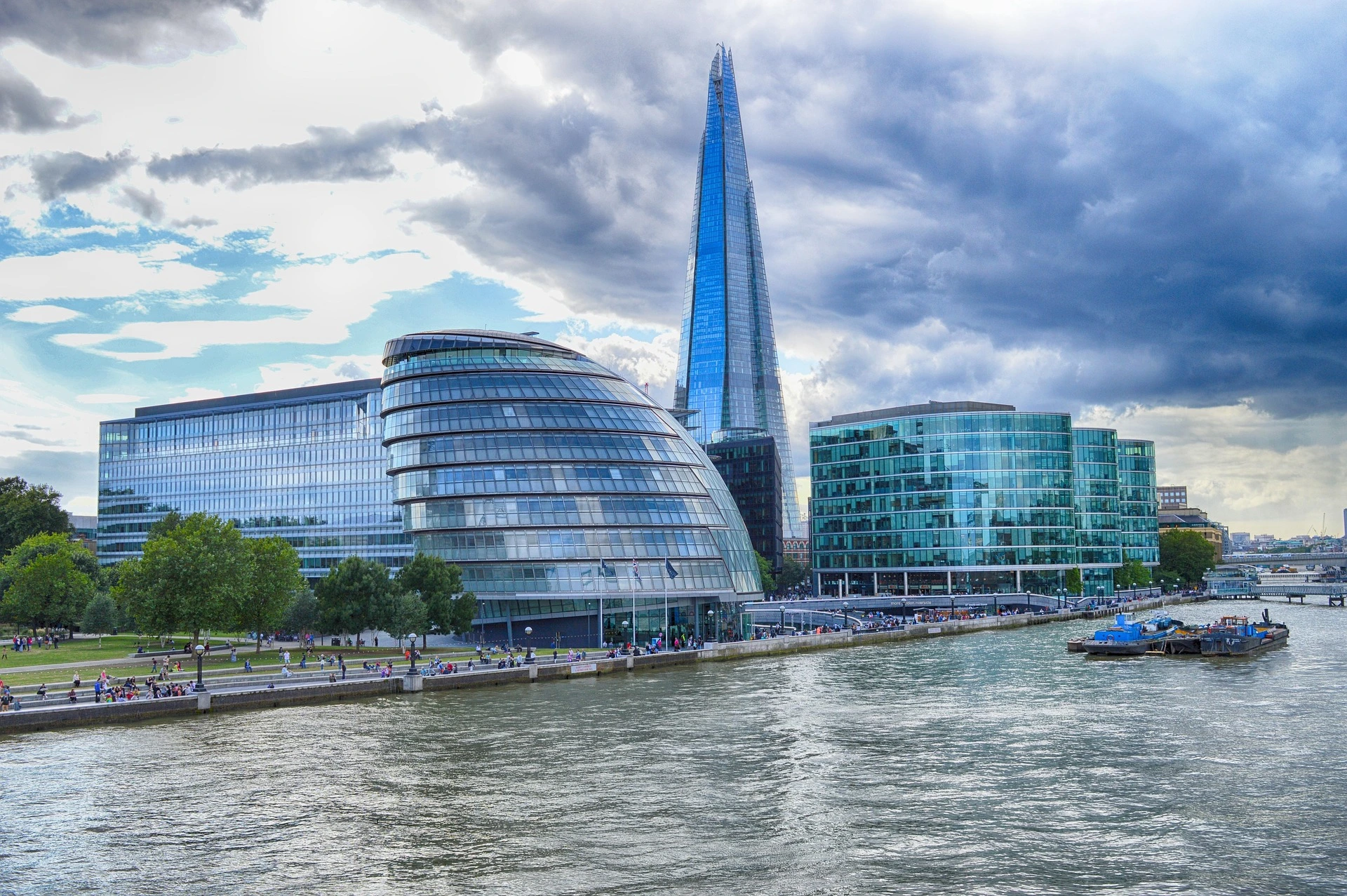 The Shard & GLA buildings, London